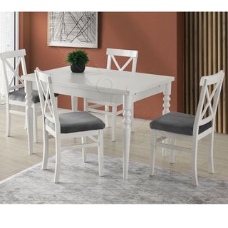 Erezoğulları Didim Alaçatı Açılır 80x120 Mutfak Masa Sandalye Takımı