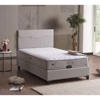 Armis Neon Gri 90x190 Tek Kişilik Yatak, Baza, Başlık Seti