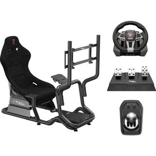 Thull THL-GDPCR-01 Gaming Yarış Simülatörü Kokpiti ve Yarış Direksiyon Viites Pedal Seti