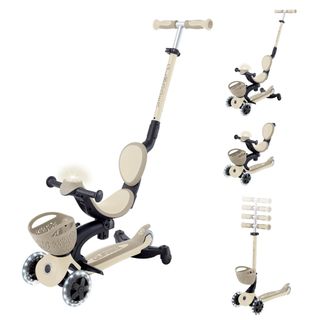 Globber Go Up Baby 360 Koyu Bej Işıklı Scooter