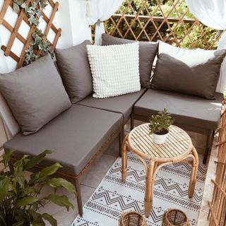 Limni Home Mini Multilounge Bahçe Balkon Mobilyasi, Şezlong