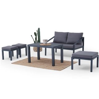 Erinöz Rimini 2+1+1+Sehpa Bahçe Balkon Oturma Grubu