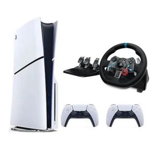 Sony PlayStation 5 Slim CD Edition Oyun Konsolu + G29 Driving Force Yarış Direksiyonu