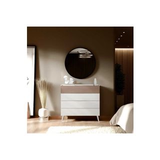 Adore Mobilya Milano 4 Çekmeceli Şifonyer - Vizon/Zebra 103x101x44 cm
