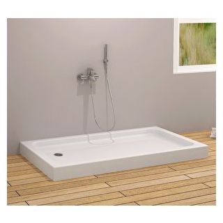 Sırduş 100x80x12 cm Dikdörtgen Monoblok Duş Teknesi