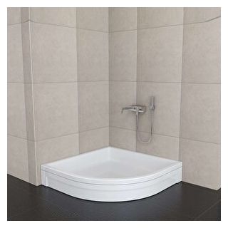 Sırduş 120x120x16 cm Oval Panelli Duş Teknesi