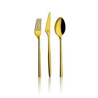 Aryıldız Trendy Prestige 84 Parça Pvd Gold Çatal Kaşık Bıçak Takımı