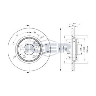 Bosch 0986478869 280 22-20 mm Hava Kanallı Kaplamalı Yüksek Karbon Alaşımlı 8E0615301P Ön Fren Diski