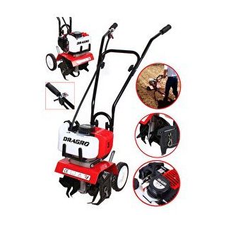 Dragro Alman Pro 4x4 9.9 HP Çelik Şanzuman Bakır Sargılı Benzinli Çapa Makinesi