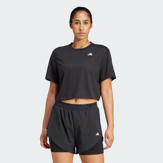 Adidas JC9555 Siyah Workout Essentials Kadın T-Shirt