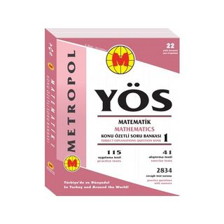 YÖS Matematik 1 Konu Özetli Soru Bankası - Metropol Yayınları