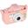Acton Full HD Dijital Çocuk Fotoğraf Makinesi Pembe - Unicorn Silikon Kılıflı