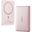 Baseus PicoGo AM41 Ultra Slim Pembe 5000 mAh Hızlı Şarj MagSafe Powerbank