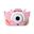 Bood CK-21 Tavşan Desenli Pembe Çocuk Fotoğraf Makinesi
