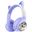 Coverzone AKZ-09 Mor Kedi Bluetooth Kulaklık