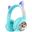 Coverzone AKZ-09 Yeşil Kedi Bluetooth Kulaklık