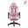 Fashcolle Dynamic Pembe Beyaz Masajlı Oyuncu Koltuğu