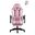 Fashcolle Dynamic Pembe Beyaz Masajlı Oyuncu Koltuğu
