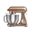 Karaca Powercast Chef Döküm Stand Mikser 1800 W Walnut Brown Mutfak Şefi