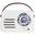 Kozmos FB-R303-CR Retro Krem Radyo ve Bluetooth Hoparlör