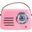 Kozmos FB-R303-PK Retro Pembe Radyo Bluetooth Hoparlör