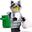 Lego 71032 Seri 22 Minifigür 10. Raccoon Costume Fan