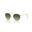 Ray-Ban Round Metal RB 3447 001/BH 47 Arista Gold-Green Vintage Unisex Güneş Gözlüğü