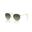 Ray-Ban Round Metal RB 3447 001/BH 50 Arista Gold-Green Vintage Unisex Güneş Gözlüğü
