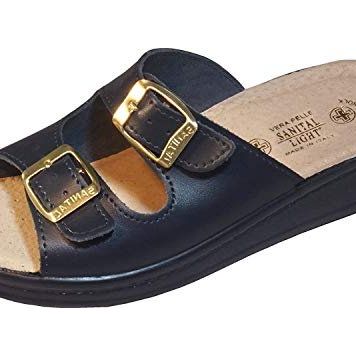 SANITAL LIGHT Ciabatte 1368 Blu - Pelle, Comode, Made In Italy | Taglia 40 - Foto 12