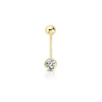 0.15 ct Pırlanta Göbek Piercing