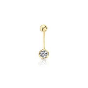 0.20 ct Pırlanta Göbek Piercing