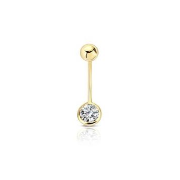 0.20 ct Pırlanta Göbek Piercing