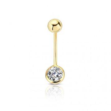 0.20 ct Pırlanta Göbek Piercing