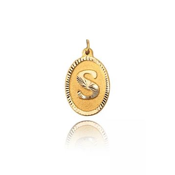 0.25 gr 14 Ayar Altın Harf Kolye Ucu