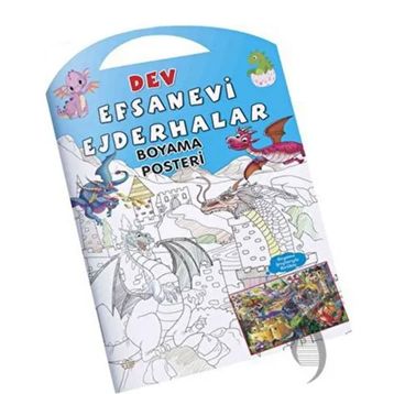 0-6 Yaş Yayınları Dev Efsanevi Ejderhalar Boyama Posteri
