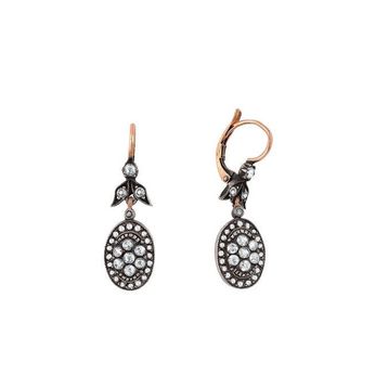 0.61 Karat Elmas Oval Küpe