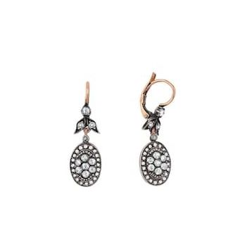 0.61 Karat Elmas Oval Küpe