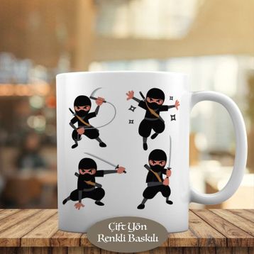 0083 Sevimli Küçük Savaşçı Ninja Kupa Bardak