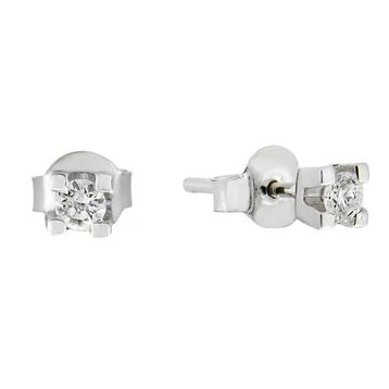 0,19 ct Pırlanta Tektaş Küpe