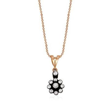 0,23 ct Elmas Çiçek Kolye