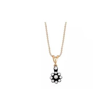 0,23 ct Elmas Çiçek Kolye