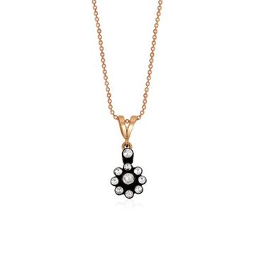 0,23 ct Elmas Çiçek Kolye