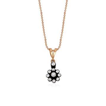 0,23 ct Elmas Çiçek Kolye