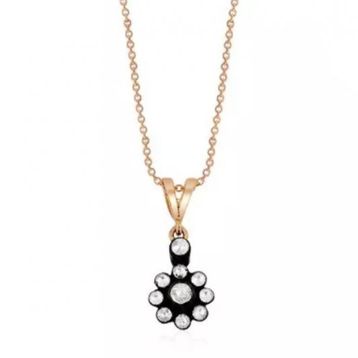 0,23 ct Elmas Çiçek Kolye