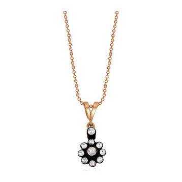 0,23 ct Elmas Çiçek Kolye