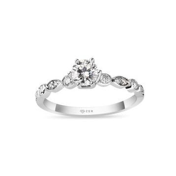 0,38 ct Pırlanta Tek Taş Yüzük
