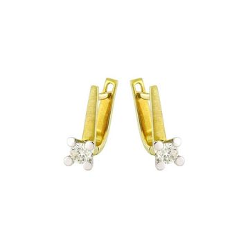 0,44 Ct Pırlanta Tektaş Küpe