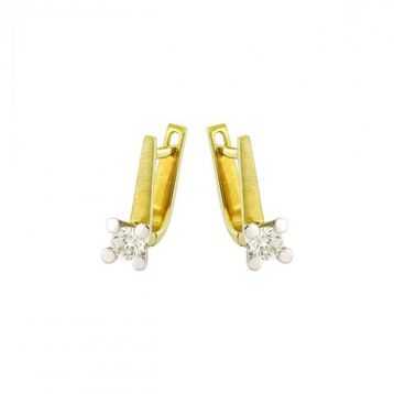 0,44 Ct Pırlanta Tektaş Küpe
