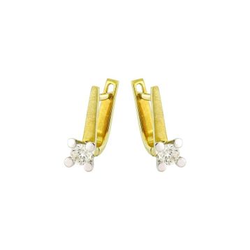 0,44 Ct Pırlanta Tektaş Küpe