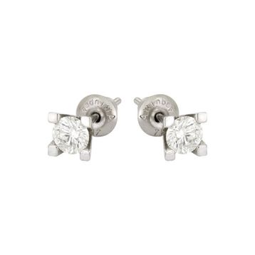 0,70 Ct Pırlanta Tektaş Küpe